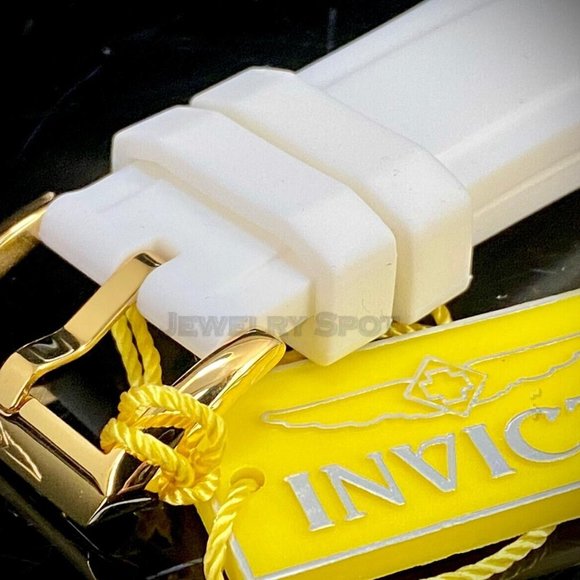 NEW Invicta Aviator 49MM Gold Dial Quartz Silicone Strap Watch - Picture 8 of 12